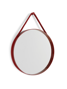 Strap Mirror No 2 ø 50 cm|Red