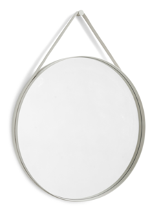 Strap Mirror No 2 ø 70 cm|Light grey