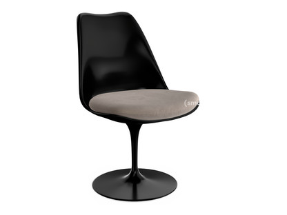 Saarinen Tulip Chair Swivel|Seat cushion|Black|Beige (Eva 177)