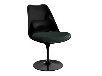 Saarinen Tulip Chair Swivel|Seat cushion|Black|Cactus (Eva 169)