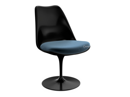 Saarinen Tulip Chair Swivel|Seat cushion|Black|Night Blue (Eva 170)