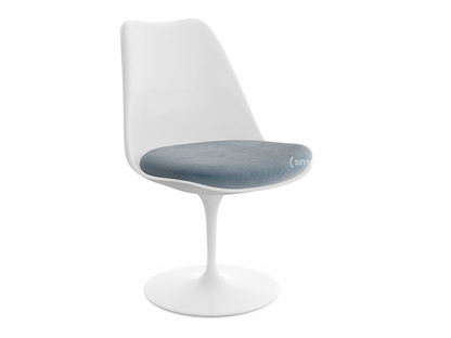 Saarinen Tulip Chair Swivel|Seat cushion|White|Steel (Eva 172)