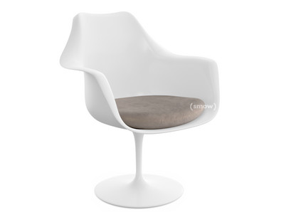 Saarinen Tulip Armchair Swivel|Seat cushion|White|Beige (Eva 177)