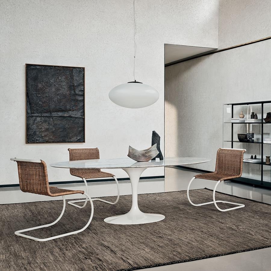 Saarinen Oval Table Dimensions Saarinen Oval Dining Table, L 198