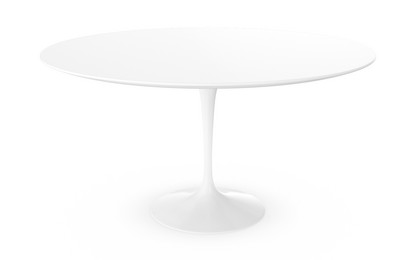 Saarinen Round Dining Table 137 cm|White|Laminate white