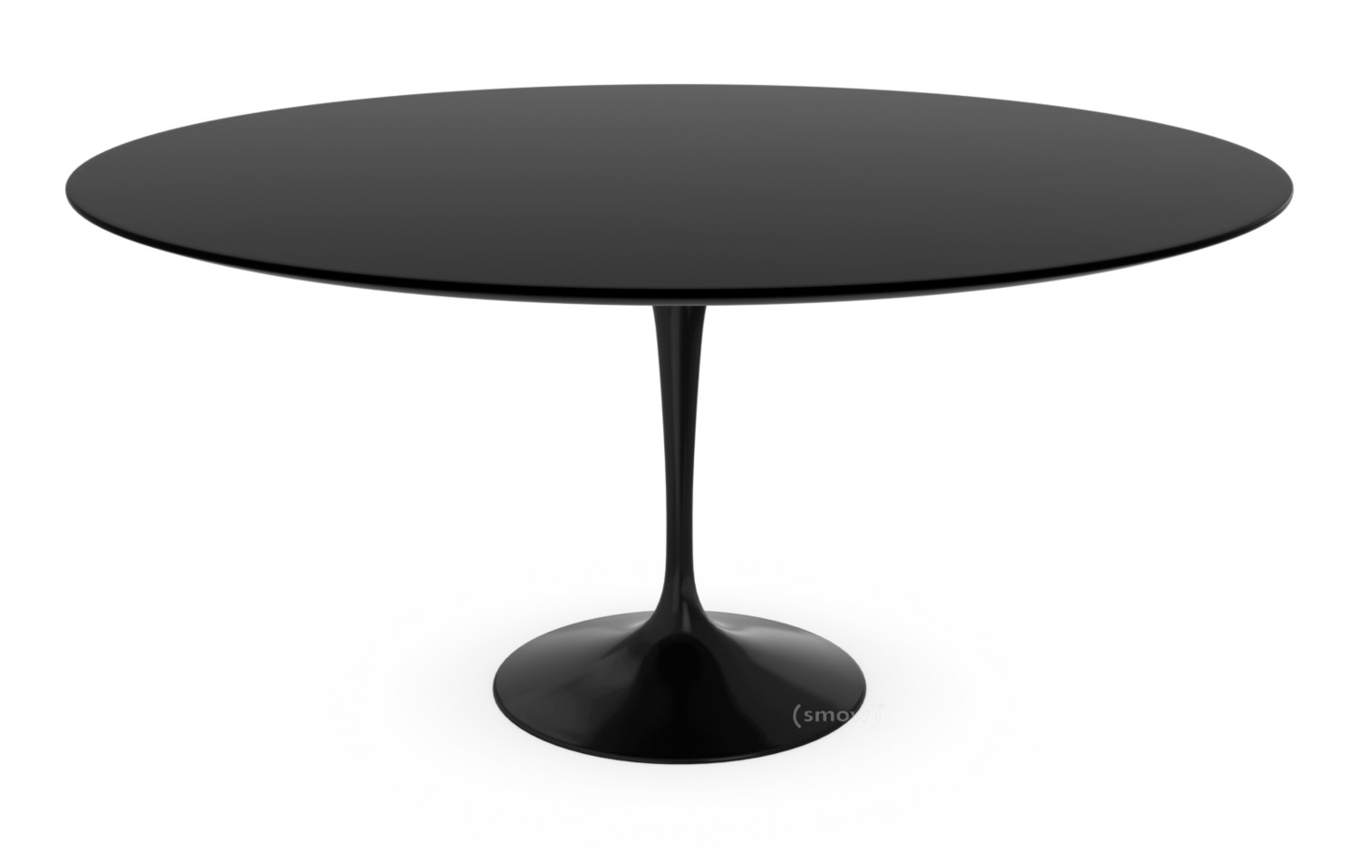 Knoll International Saarinen Round Dining Table 152 Cm Black Laminate By Eero 1955 1957 Designer Furniture Smow Com Saarinen Round Dining Table, Round Laminate Dining Table
