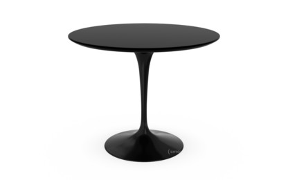 Saarinen Round Dining Table 91 cm|Black|Laminate black