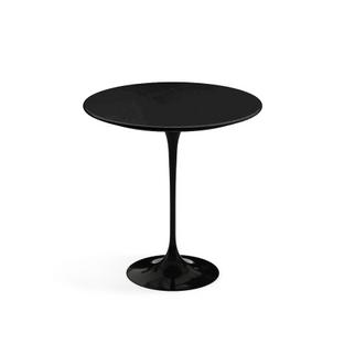 Saarinen Round Side Table 51 cm|Black|Lacquer black