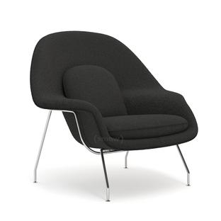 Womb chair Large (H 92cm / W 106cm / D 94cm)|Fabric Curly - Dark grey
