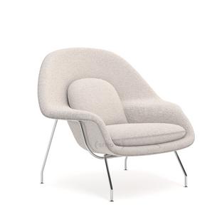 Womb chair Middle (H 79cm / W 89cm / D 79cm)|Fabric Curly - White