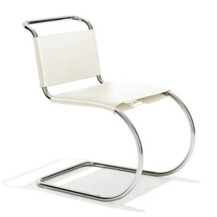 MR Chair Cattle hide white beige