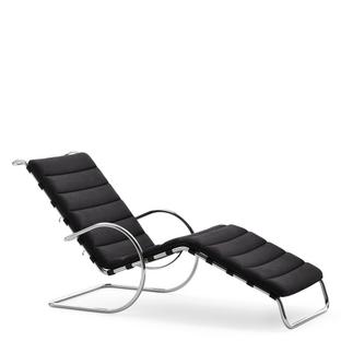 MR Chaise longue Bauhaus Edition Velour|Black