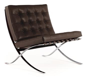 Barcelona Chair Relax Leather Venezia - dark brown