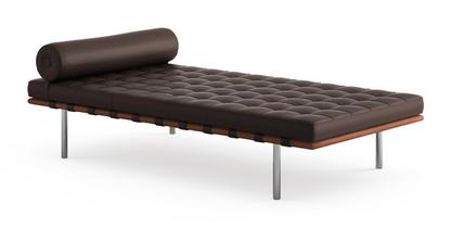 Barcelona Relax Day Bed Leather Venezia - dark brown