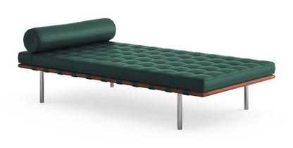 Barcelona Relax Day Bed Leather Bauhaus - green