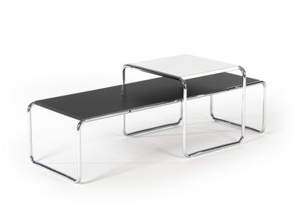 Laccio Table Set laminate white|Laminate black/anthracite
