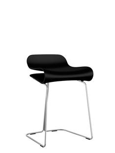 BCN Stool black|Chrome-plated Steel