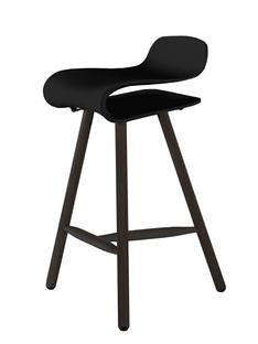 BCN Bar Stool Wood black|Beech, Shell Colour