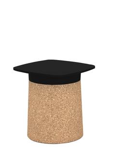 Degree Side Table black|Black with cork coating