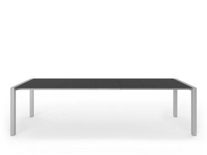 Sushi Dining Table Laminate black|L 177-288 x W 90 cm|Anodised Aluminium