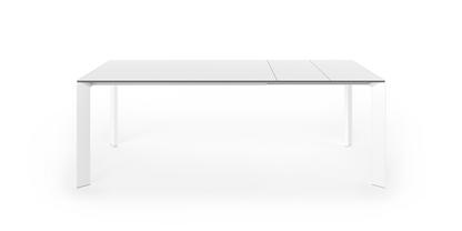 Nori dining table Laminate white|L 139-214 x W 90 cm|Aluminium with white lacquer
