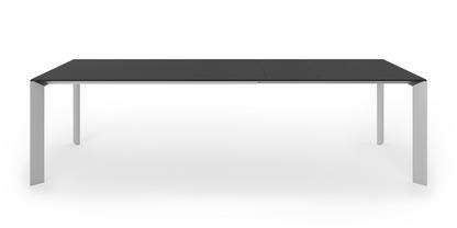 Nori dining table Fenix black with black edge|L 166-278 x W 90 cm|Anodised Aluminium