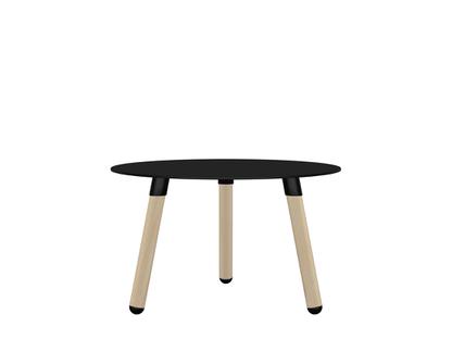 BCN Side Table Laminate black|Beech|H 33 x ø 55 cm