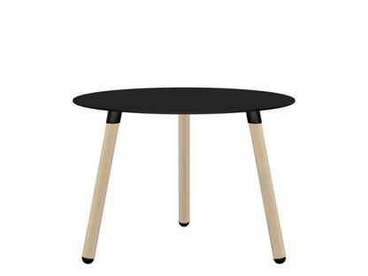 BCN Side Table Laminate black|Beech|H 45 x ø 65 cm