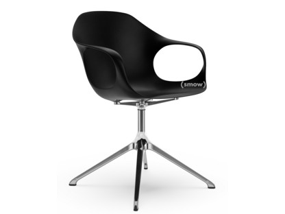 Elephant Swivel Chair black|Polished aluminium