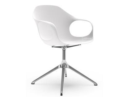 Elephant Swivel Chair White|Polished aluminium