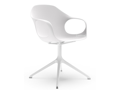 Elephant Swivel Chair White|Laquered aluminium (in the same colours as the shell)
