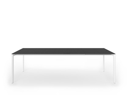 Maki Dining Table L 189-263 x W 90 cm|Laminate black|Aluminium with white lacquer