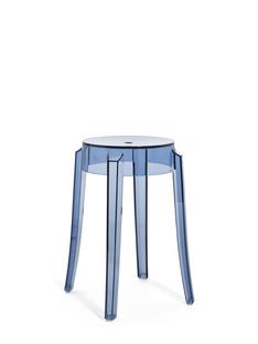 Charles Ghost Base 39 x Seat 26,5 x Height 46|Transparent|Powder blue