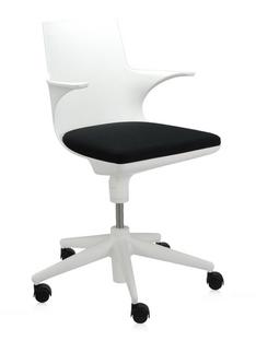Spoon Chair Base white, cushion black