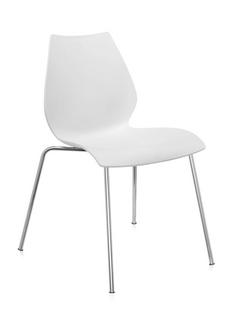 Maui Chair Without armrests|Zinc white