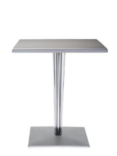 TopTop Dining Table Small Rectangular H 72 x W 60 x L 60 cm|Scratch-resistant Werzalit|Aluminium