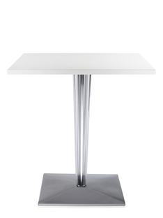 TopTop Dining Table Small Rectangular H 72 x W 70 x L 70 cm|varnished polyester|Shining white