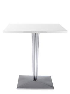 TopTop Dining Table Small Rectangular H 72 x W 70 x L 70 cm|Scratch-resistant Werzalit|White