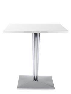 TopTop Dining Table Small Rectangular H 72 x W 70 x L 70 cm|Scratch-resistant Werzalit|White