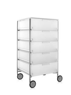 Mobil, 5 Drawers - No Compartments, Opal, Ice | Kartell | Side & Roll  Container - Designer furniture from