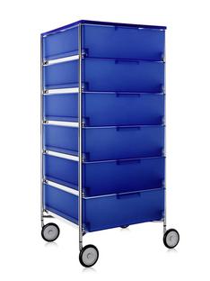 Mobil 6 Drawers - No Compartments|Opal|Cobalt blue