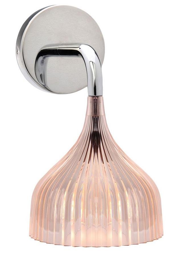 Kartell É Wall Lamp Transpa Pink By Ferruccio Laviani É Wall Lamp Transpa Pink