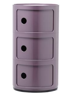 Componibili Round - 3 Compartments Purple