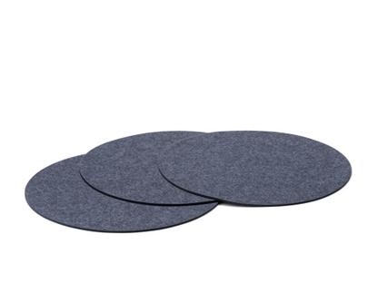 Felt Coasters for Componibili Set of 3|Round, ø 30 cm|Anthracite