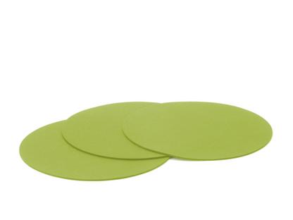 Felt Coasters for Componibili Set of 3|Round, ø 30 cm|May green