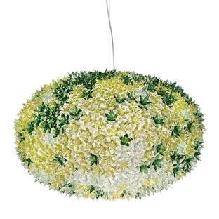 Bloom Pendant Light Large (ø 80 cm)|Transparent/mint