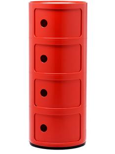 Componibili Round - 4 Compartments Red