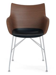 Q/Wood Dark beech / dark seat|Chrome