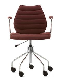 Maui Soft Swivel Chair Brick red|Chrome