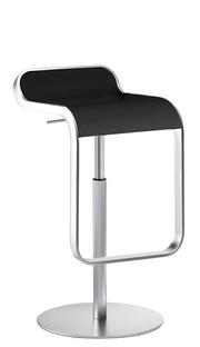 LEM Bar Stool 55-67 cm|Black / matt chrome-plated